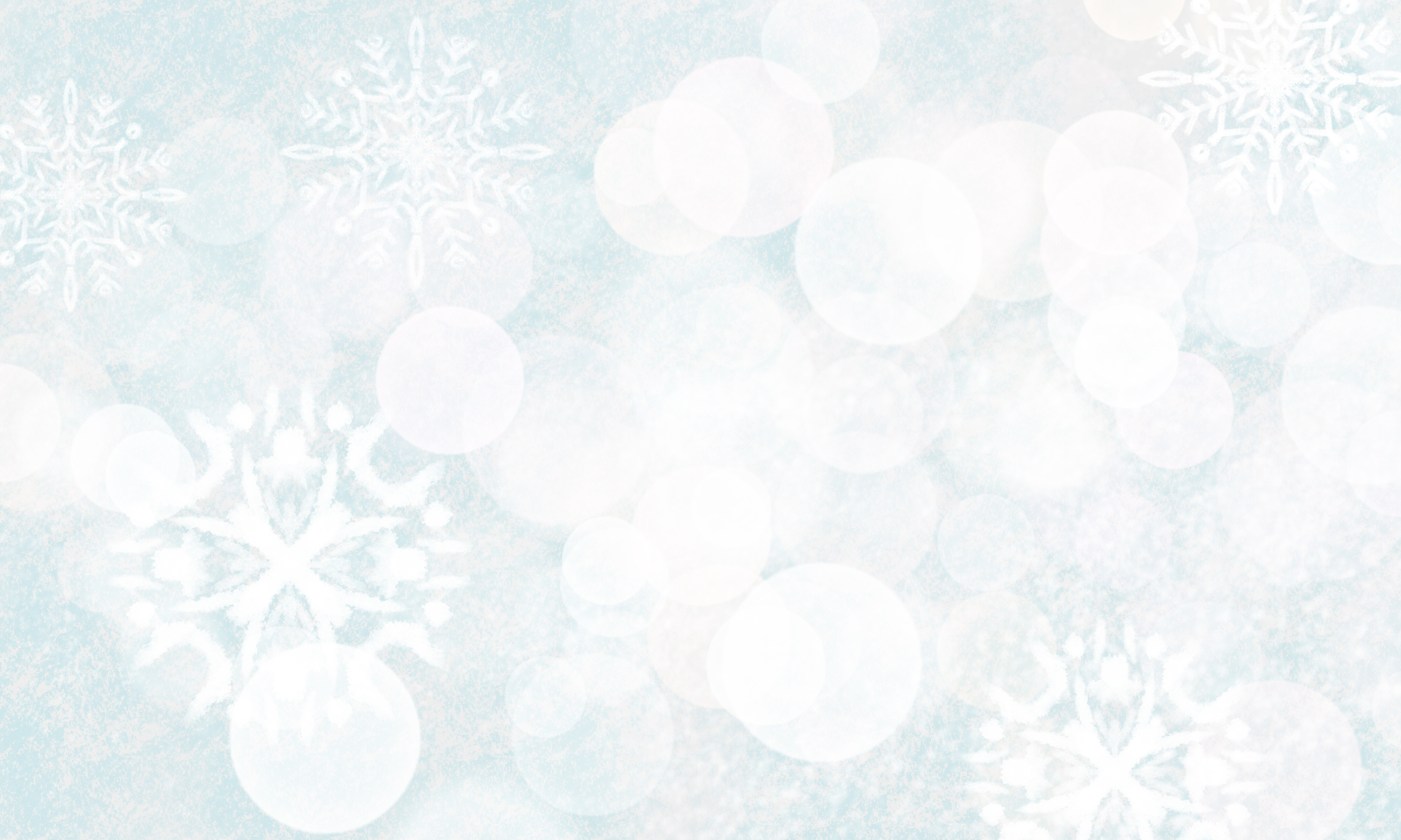 White Snowflakes and Bokeh Lights